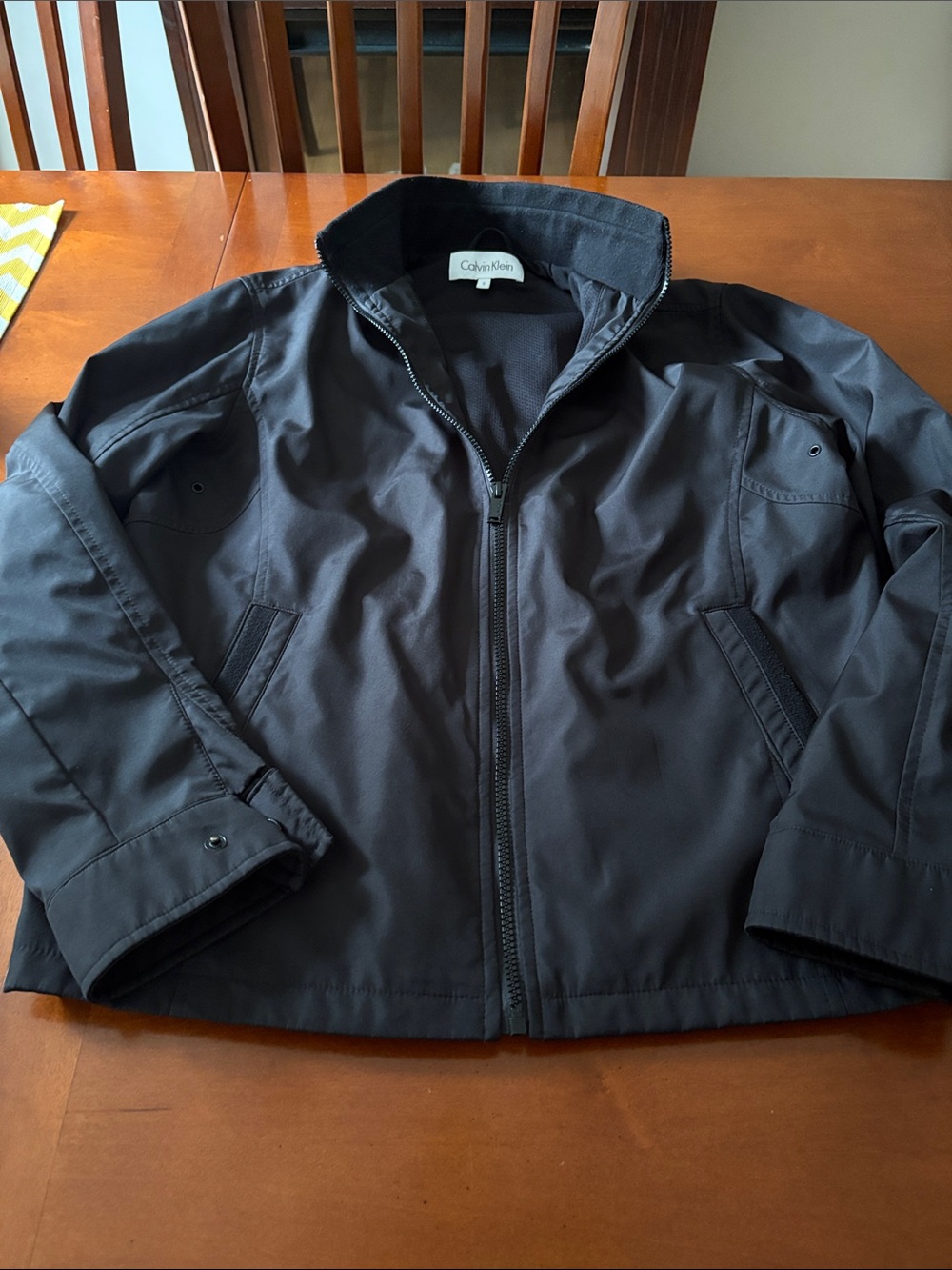 Calvin Klein Men's Black Lightweight Zip Jacket
